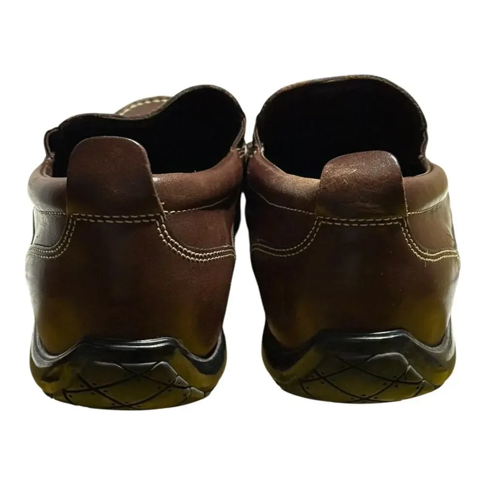 Cole Haan Brown Leather Slip On Loafers Men's Size 9 Casual Dress Shoes